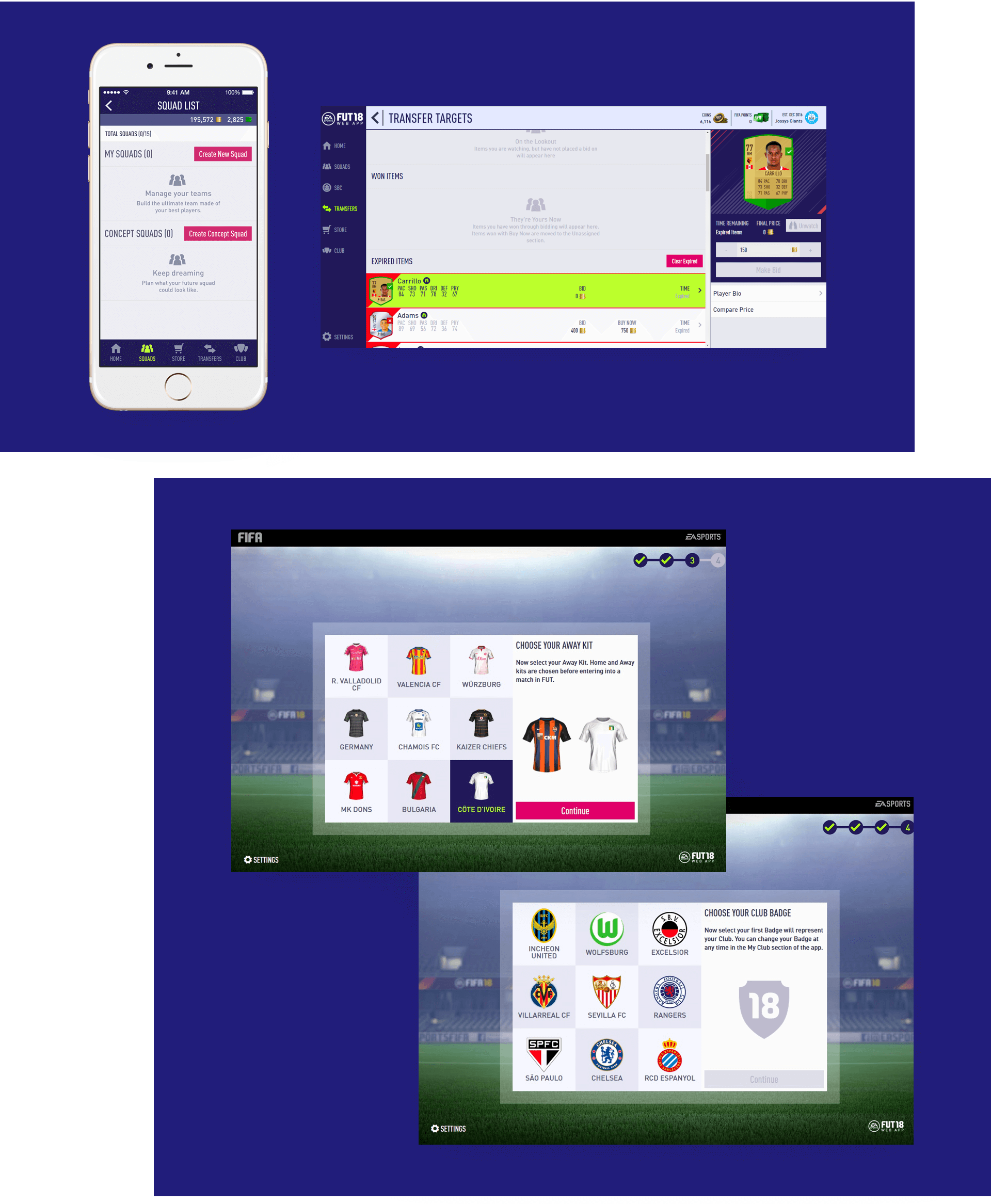 Janine Wong. FUT 18 Companion App Project.